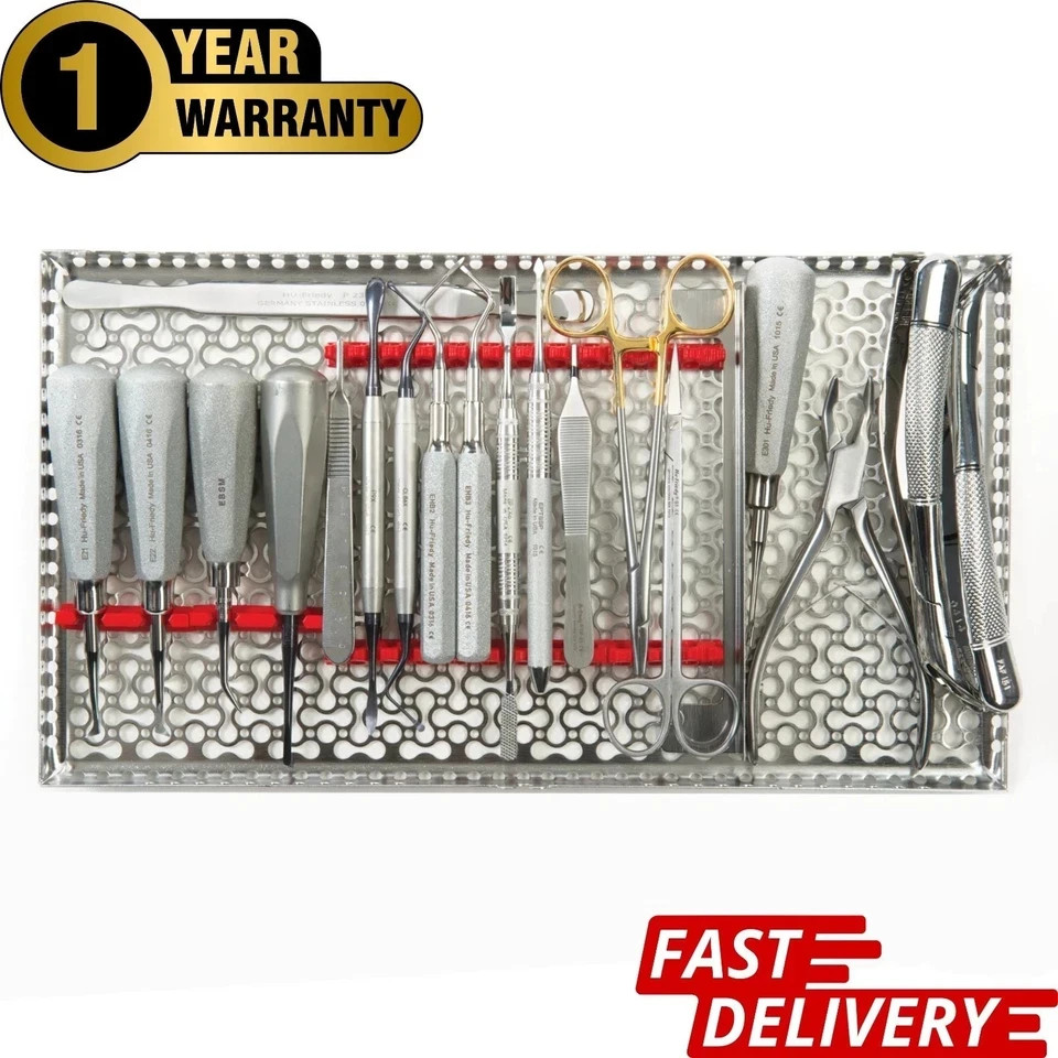 Professional Hu-Friedy Koerner Oral Surgery Kit – Complete Basic Dental Set