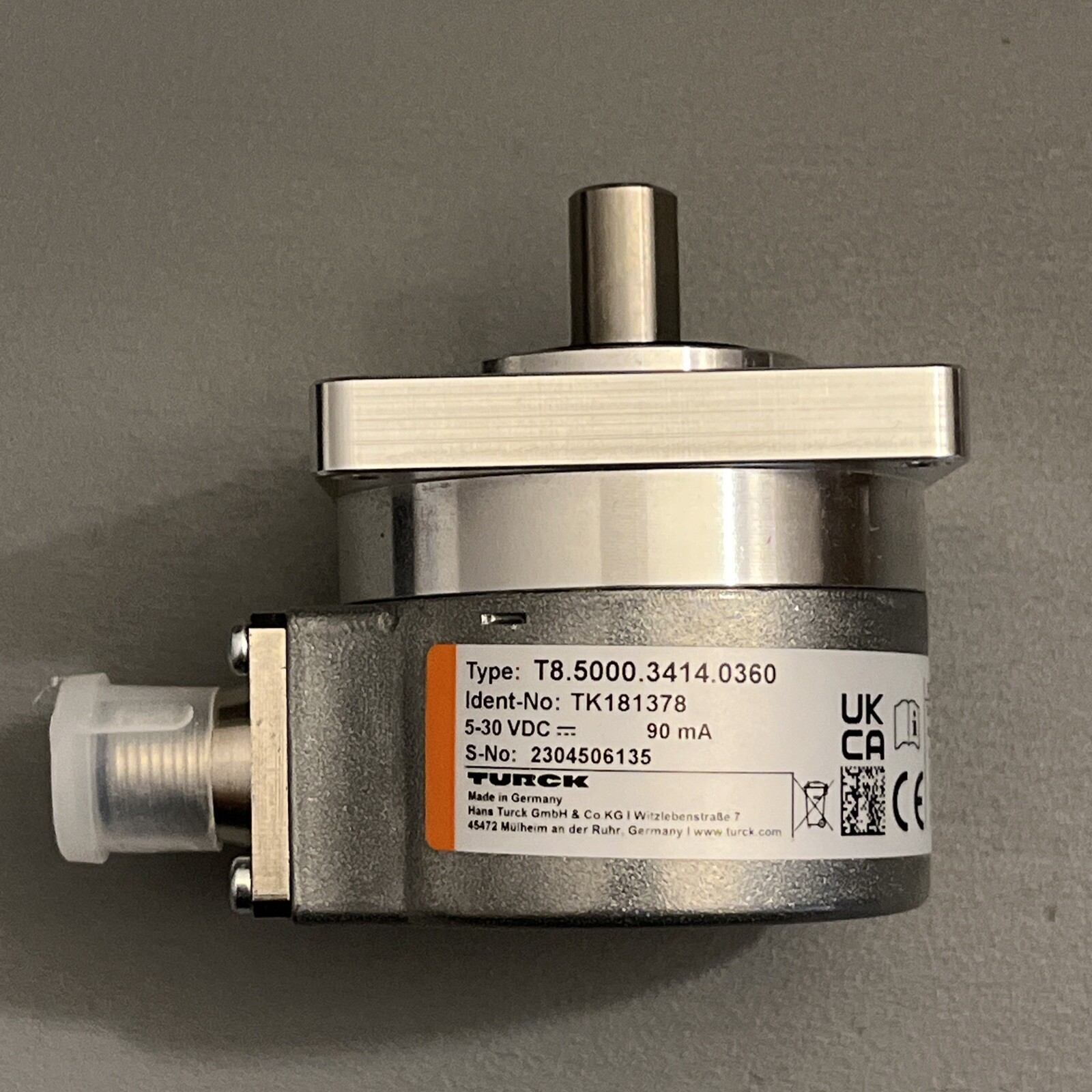 Turck TK181378 Process Control Equipment 30YV T8.5000.3414.0360 sensors Encoder