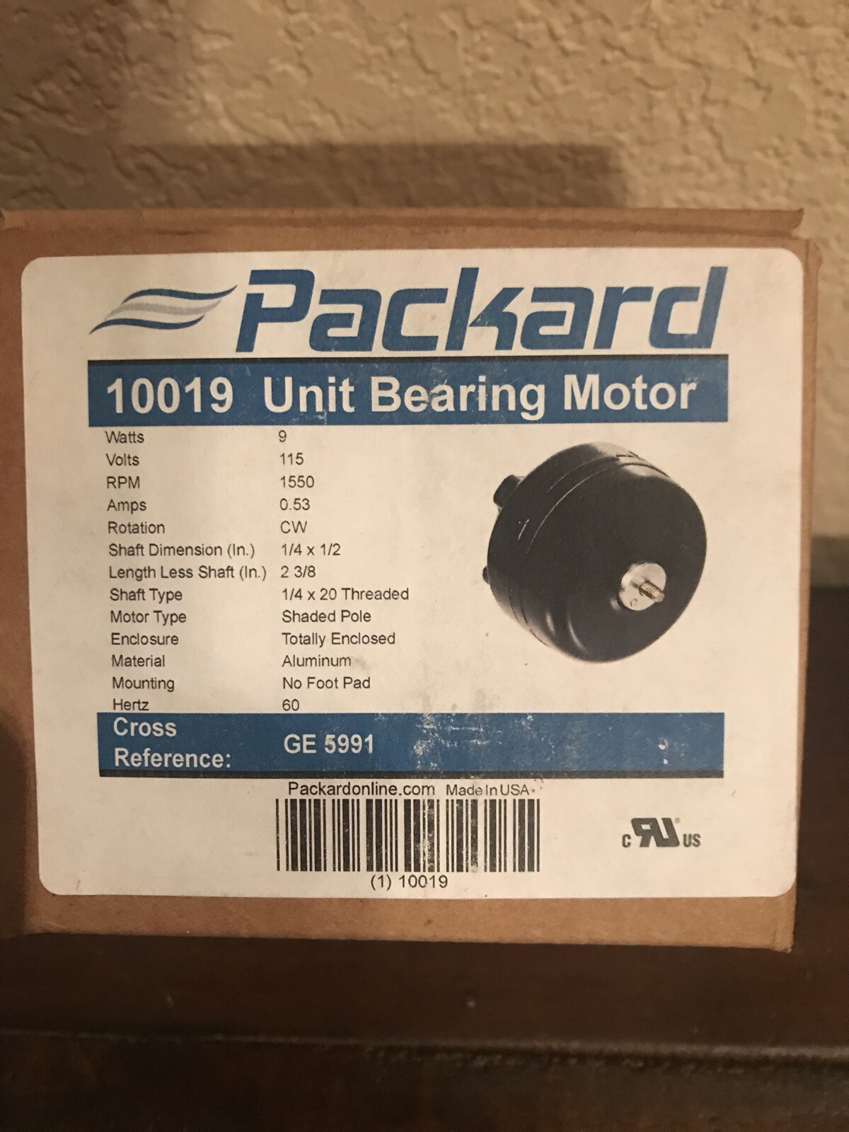 Packard Unit Bearing Motor