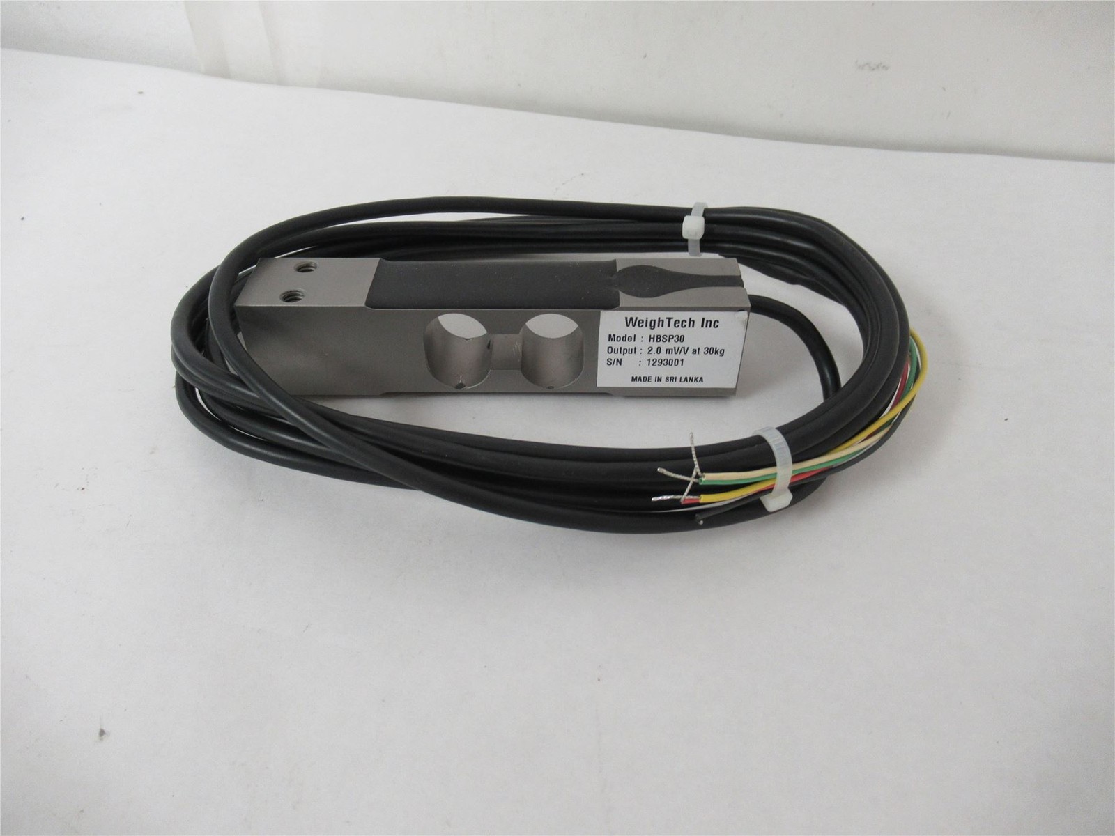 254185 New-No Box; WeighTech HBSP30 Load Cell 30kg