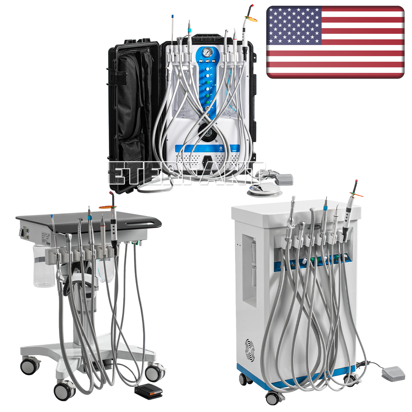 Dental Unit Air Compressor Curing Light Scales/Portable Delivery Cart Treatment