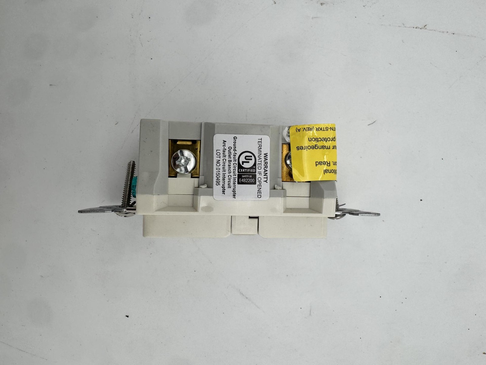 15A Duplex Arc Ground fault (1 Unit) TRAFGF15 tamper resist