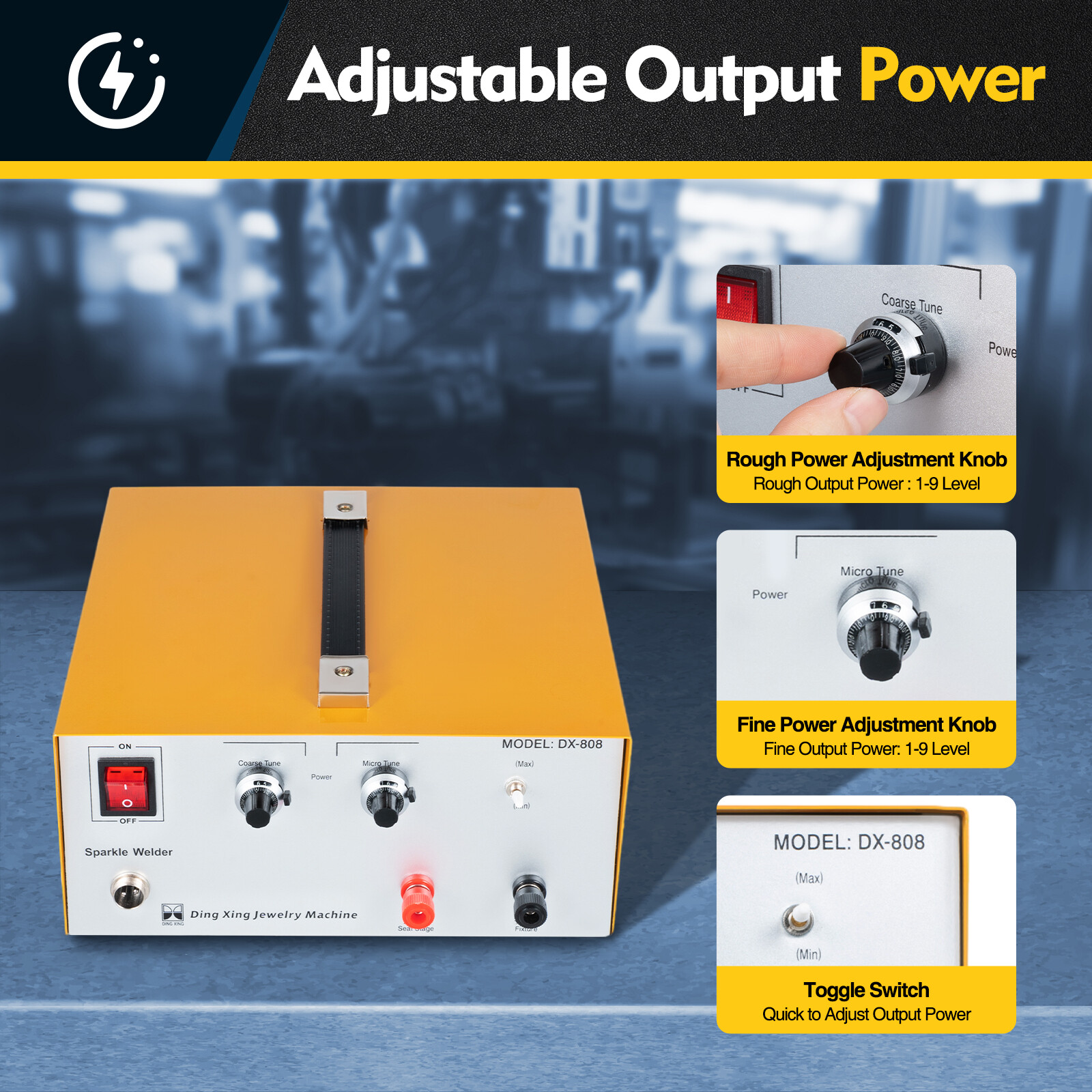 600W Jewelry Spot Welder Laser Welding Machine for Gold Silver Metal 1-80A