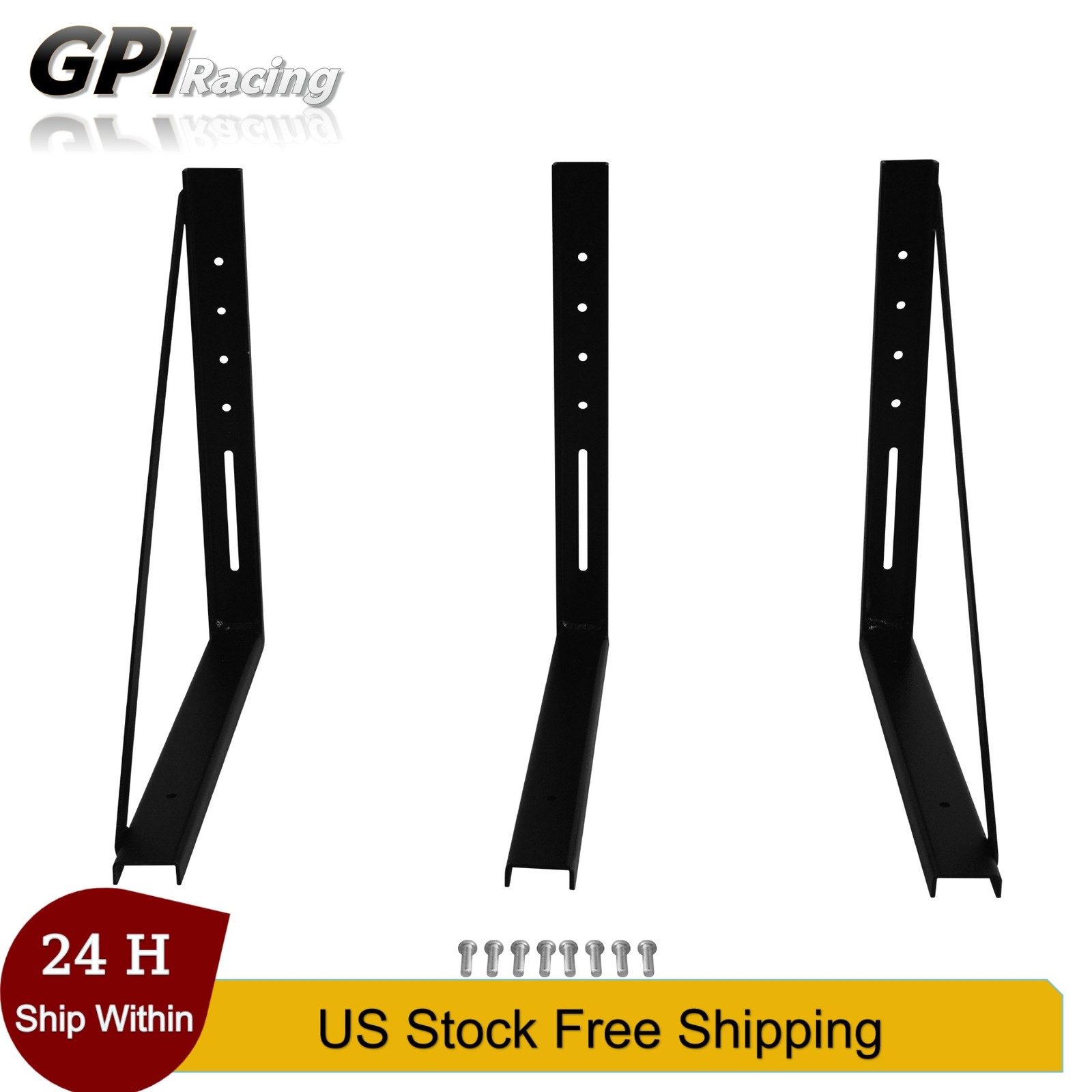 18×18 Inch Heavy Duty Mounting Brackets, 3X for Truck RV Underbody Tool Box