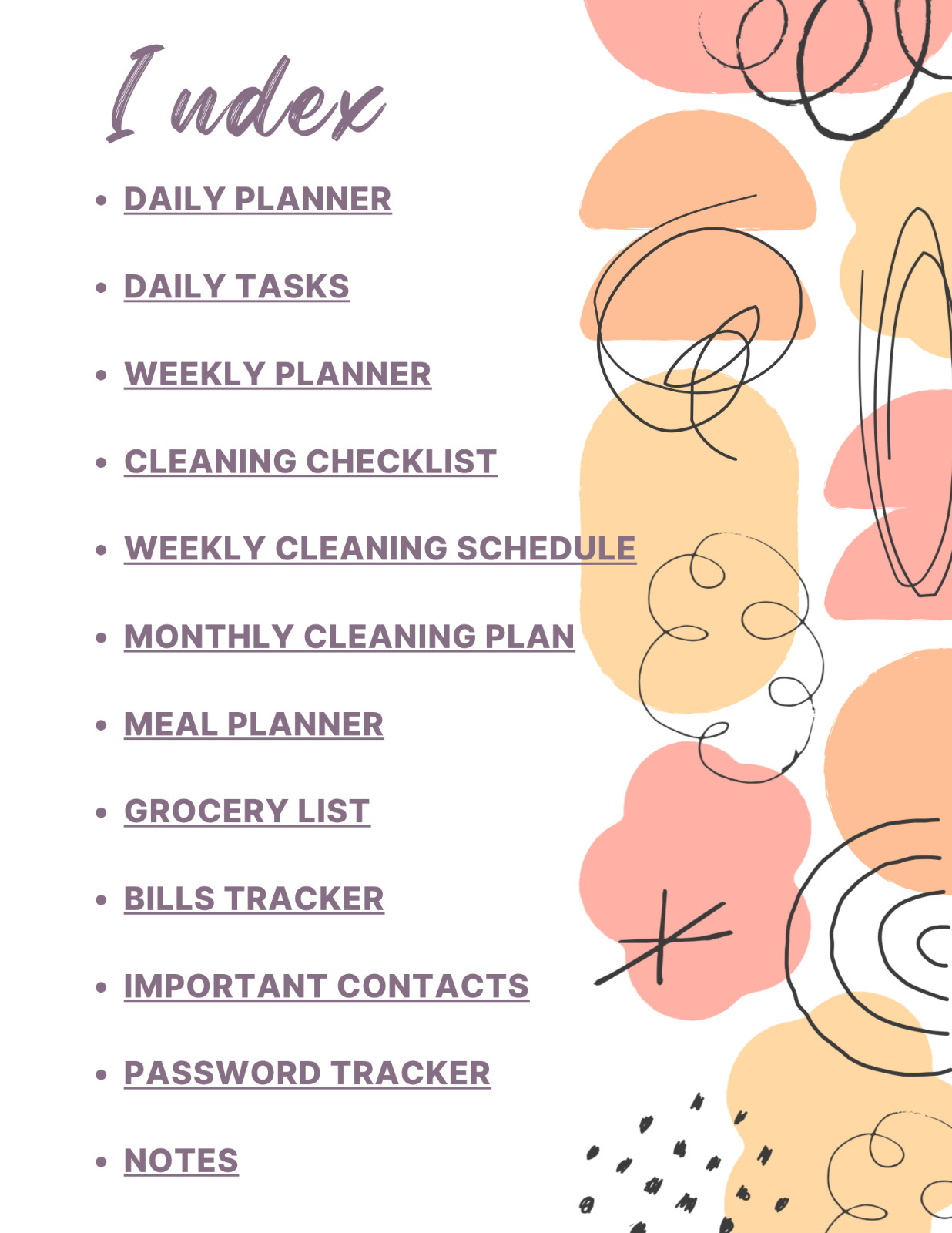 Digital | Home Management Planner, Goodnotes iPad Planner Digital Journal Pdf