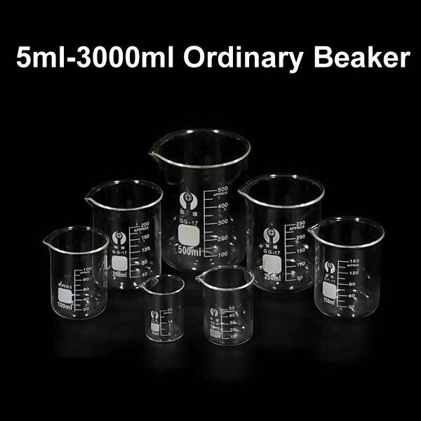 Wholesale 5ml-3000ml Borosilicate Glass Lab Beaker Chemistry Glassware w/ Handle