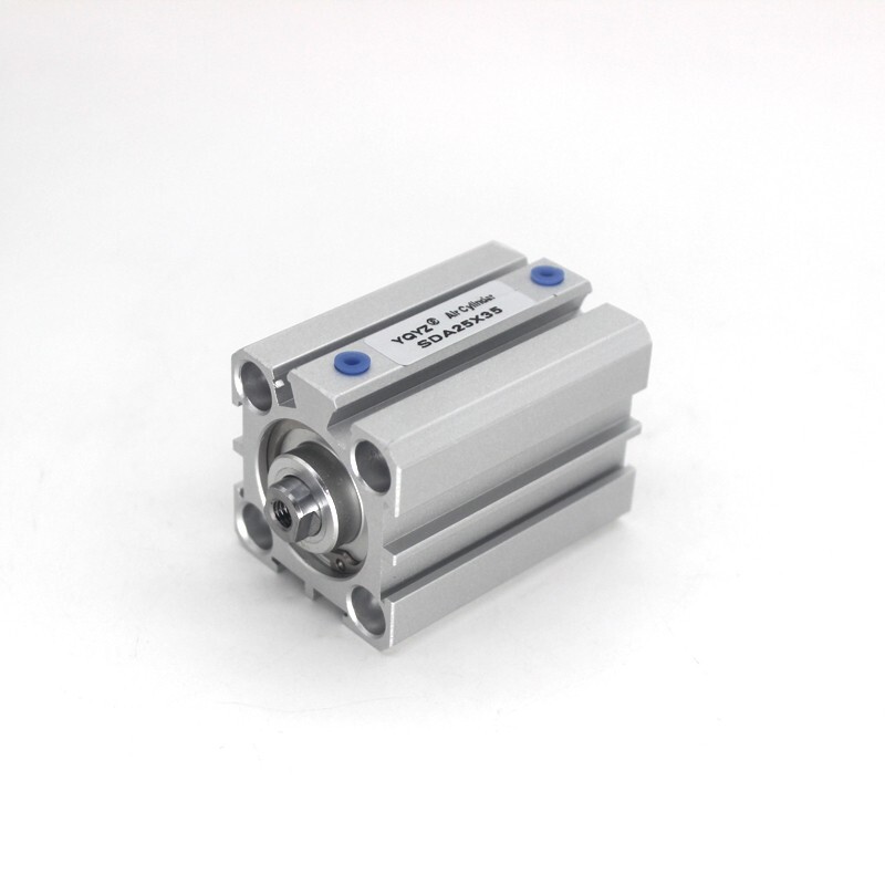 SDA25X35 Pneumatic Cylinder Bore 25mm Stroke 35mm Compact Type Double-acting