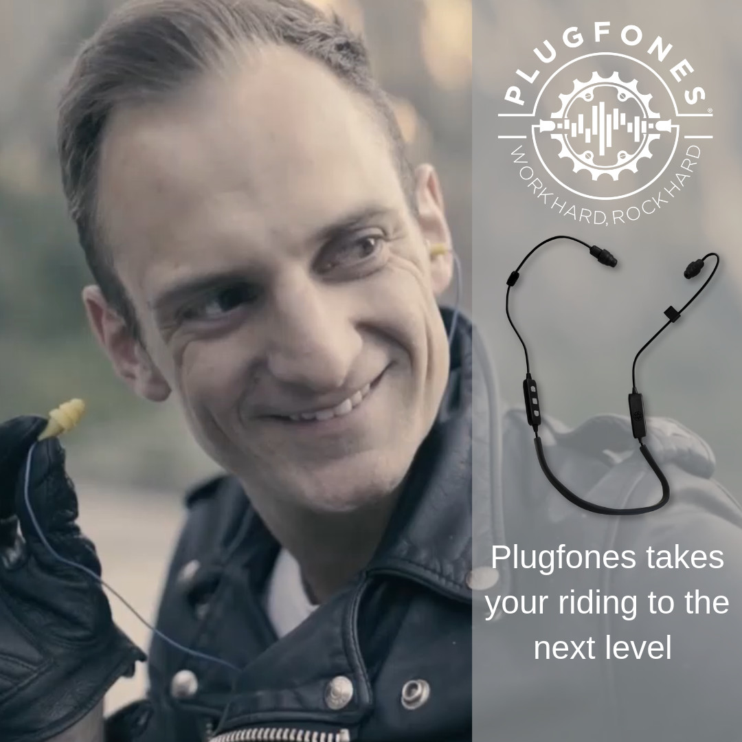 Plugfones Liberate 2.0 Wireless Bluetooth Earplug, Earbuds for Motorcycle Riders