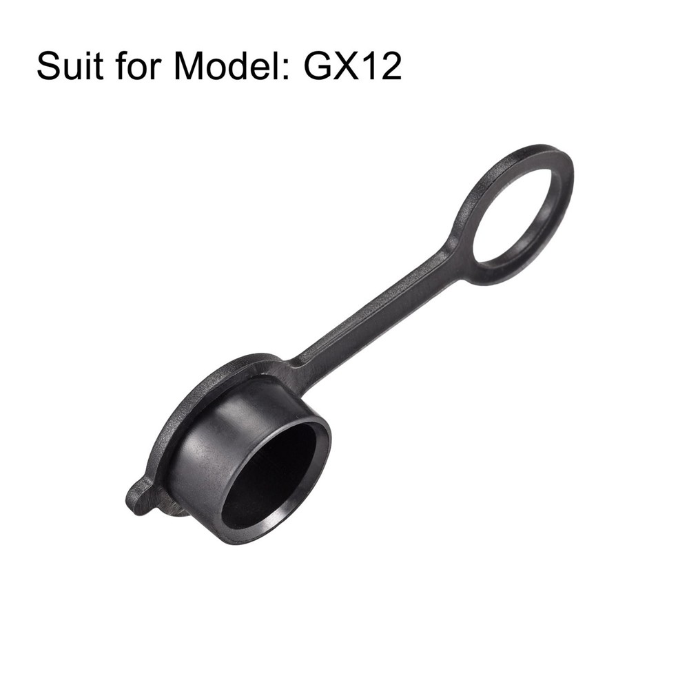 2PCS GX12 Aviation Connector Plug Cover Dust Metal Protective Caps Waterproof
