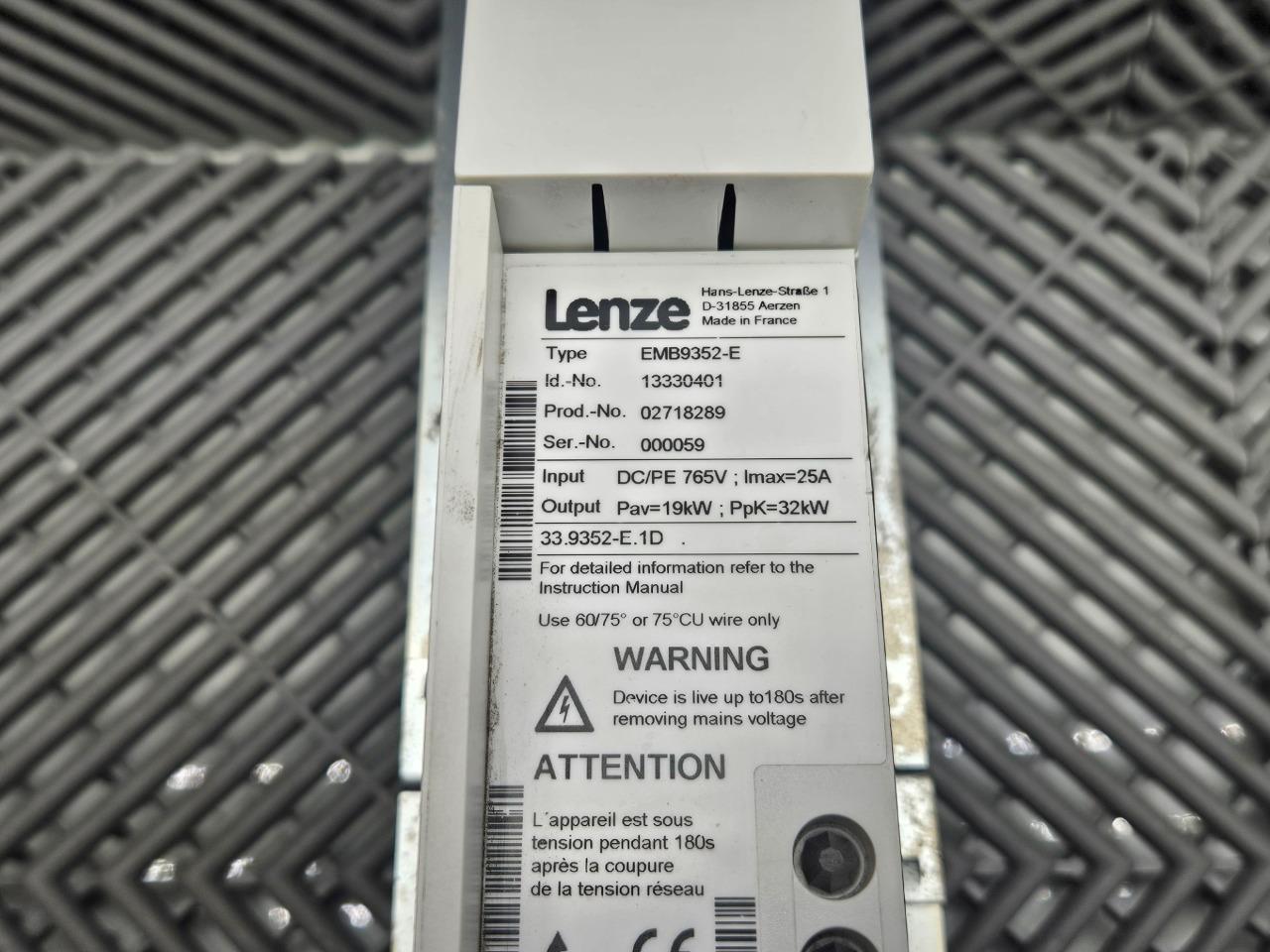 Lenze EMB9352-E Brake Module 765V DC/PE, 25A