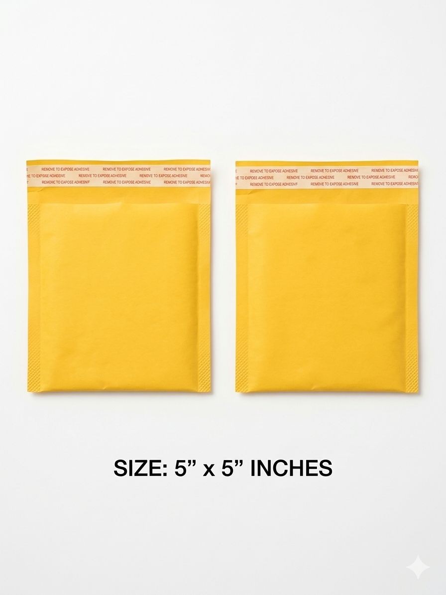 # 5×5 / 6×11 / 7×11 / 10×13 kraft bubble mailers pcs 10/25/50/ 100