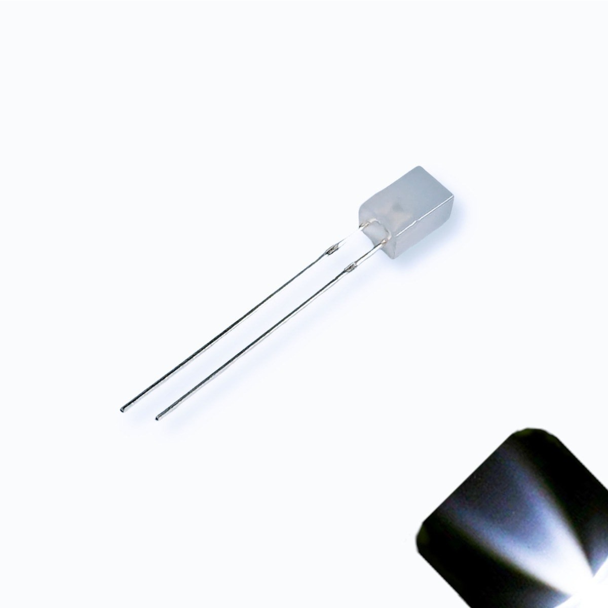 10 x 12v 3mm Cube Frosted Lens LED – Cool White LED – Ultra Bright (5v-15v)