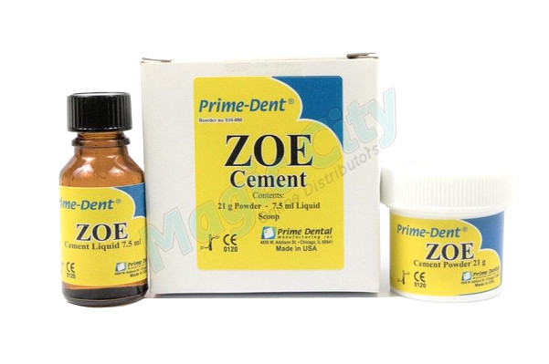 Prime-Dent Dental Zinc Oxide Eugenol ZOE Reinforced Cement #010-080