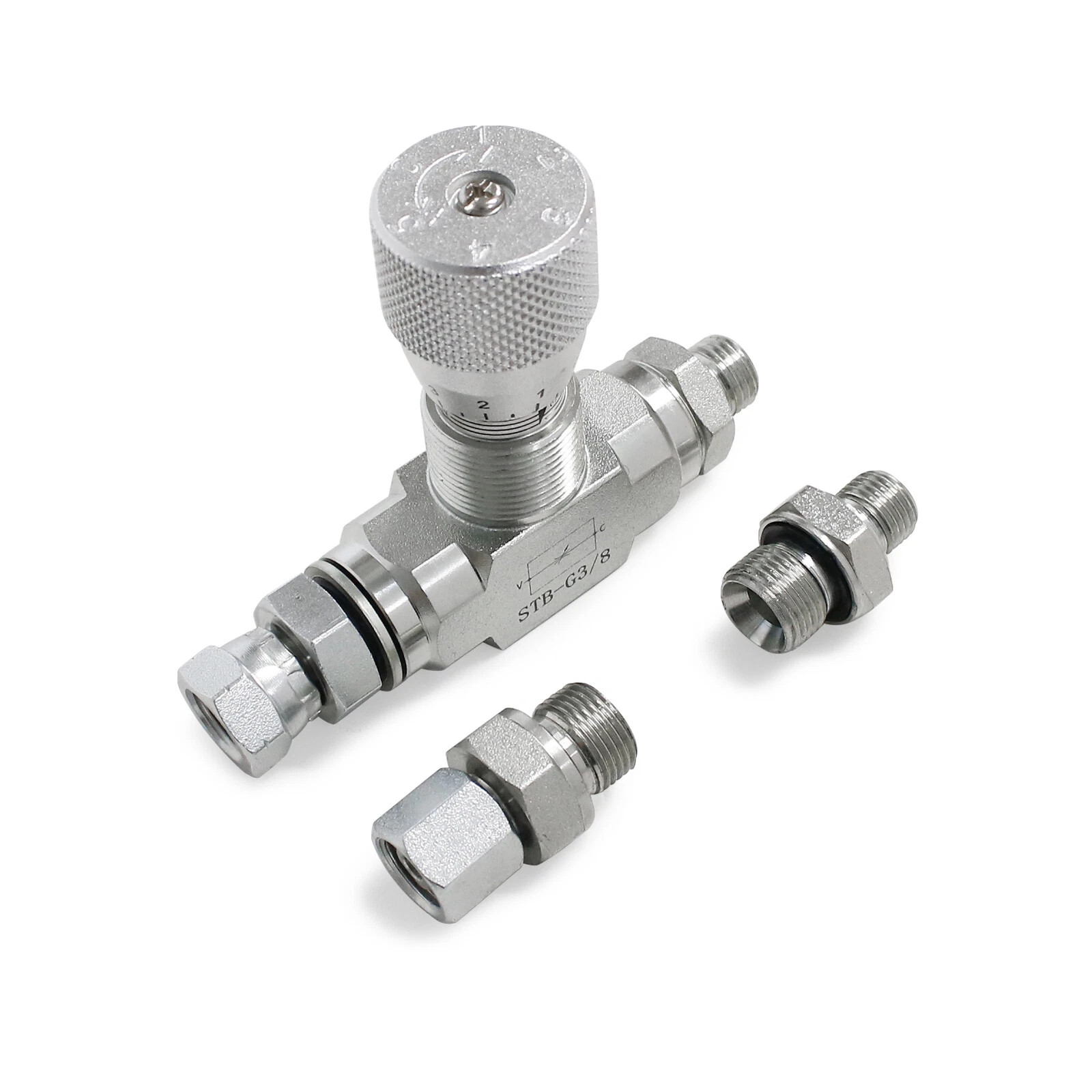 3/8″ L08 -Hydraulic Flow Control Valve – STB-G3/8 – Mini Excavator – AGT – USA