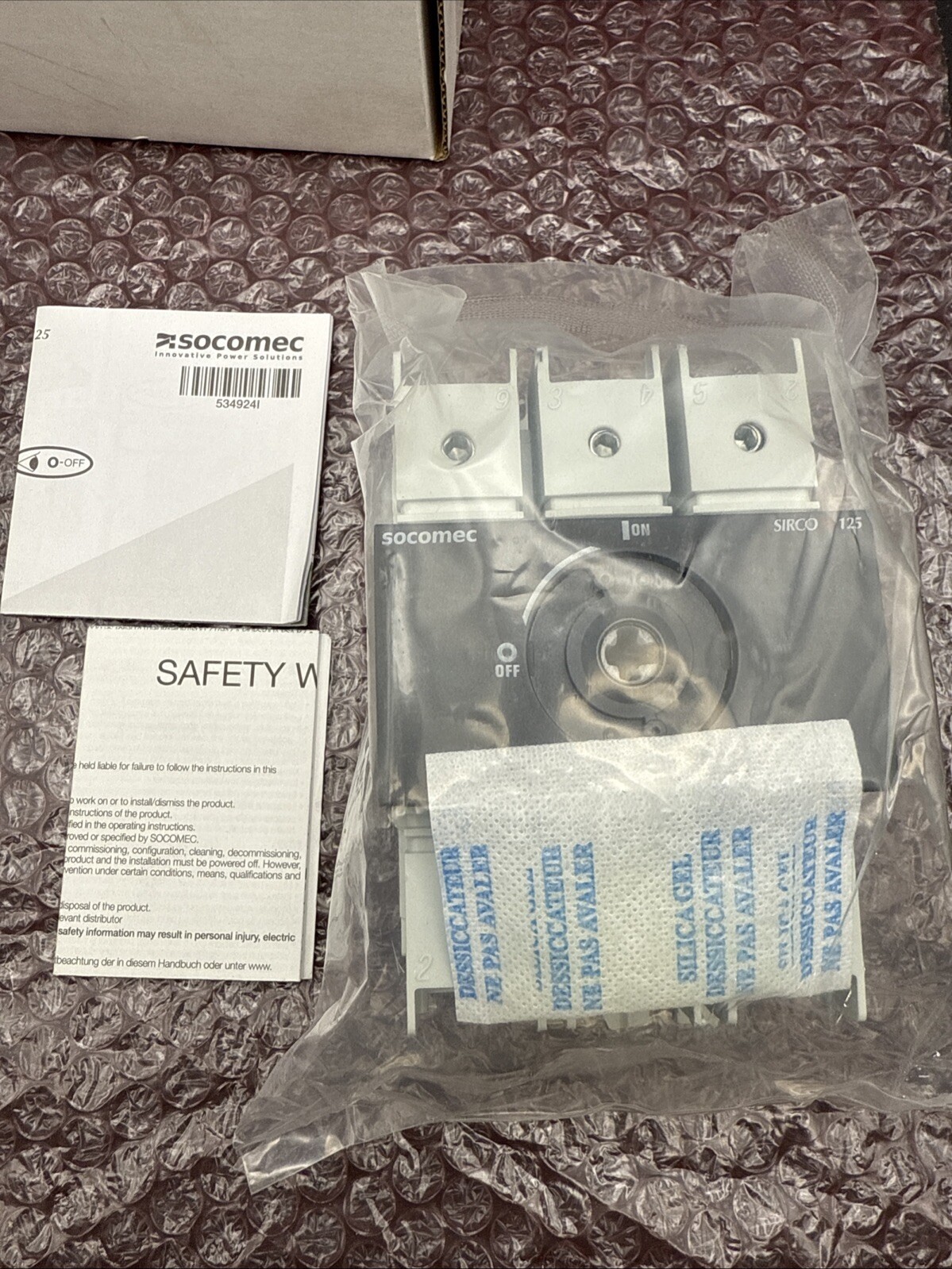 Socomec Sirco M3 3x125A 22003011 Load Break Switch NEW