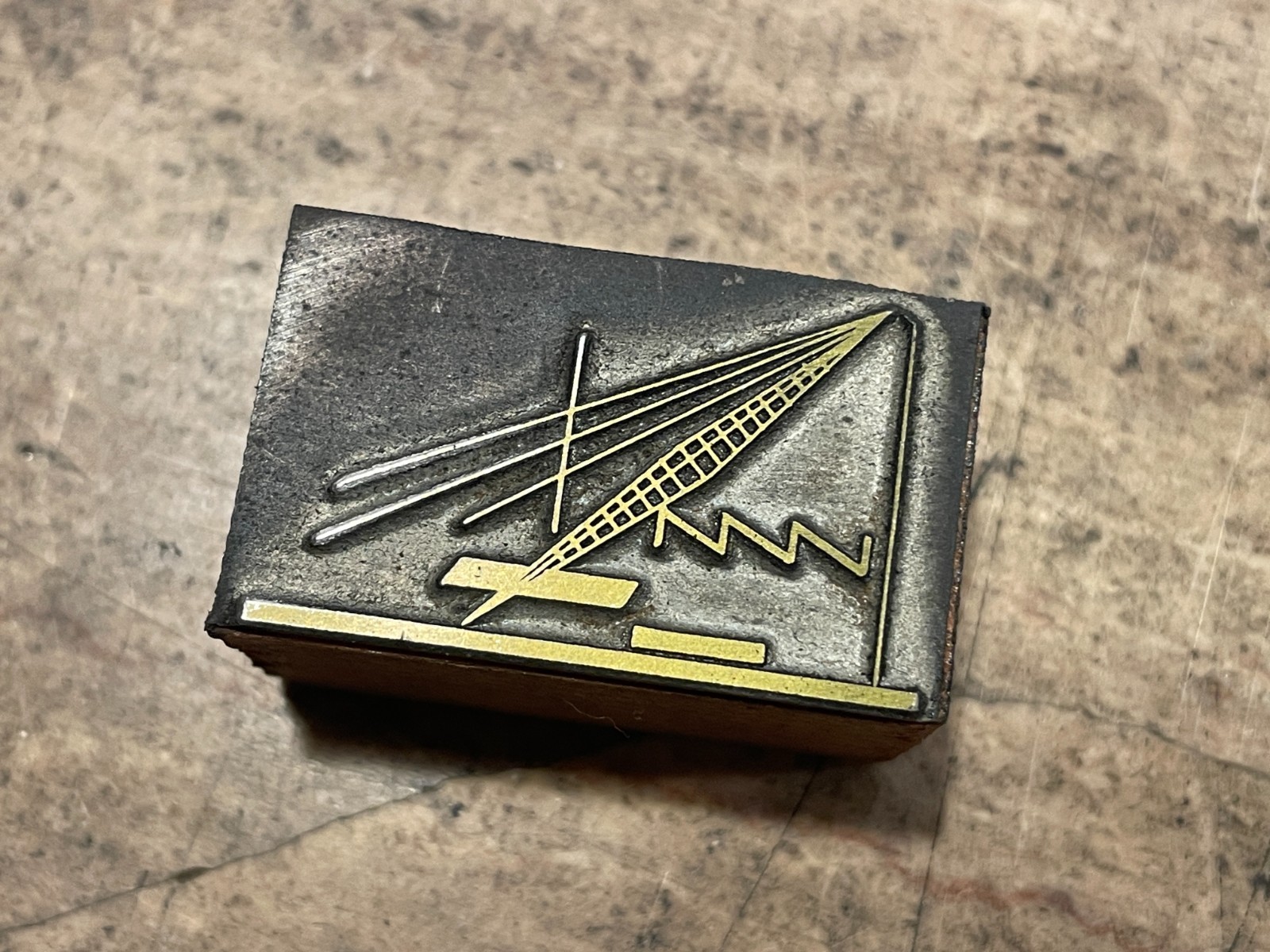 Printing Letterpress Printers Block Abstract Graphic (1426)