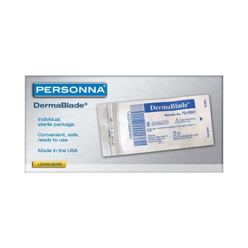 AccuThrive AccuTec Derma Blade (50pc Box) Biopsy Razor Shave Instrument 72-0001