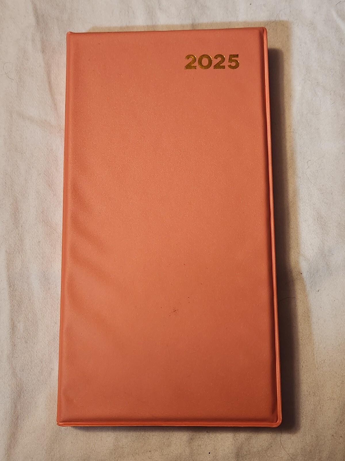 NEW 2025 Pocket Calendar – 2025 Pocket Planner from 01/25 to 01/26 – Peach