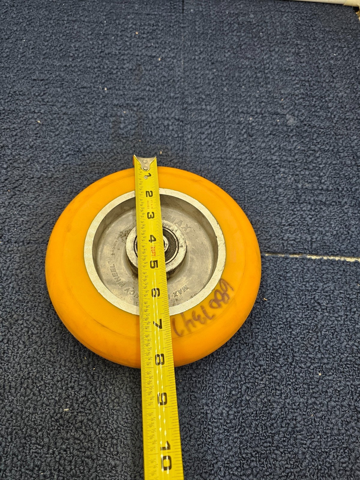 Colson Group CG-MAX Poly Wheel 8″ Wheel Diameter, Orange Polyurethane