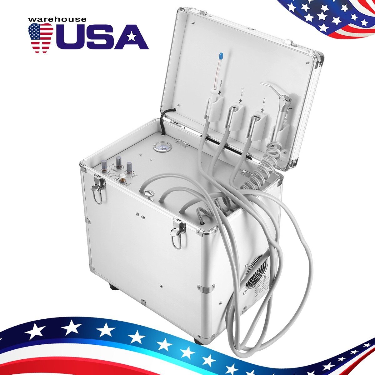 Portable Dental Delivery Treatment Cart Unit High Suction BD-402A/ Folding Chair