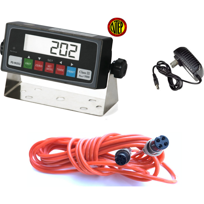 SellEton PS-IN202 LED or LCD Scale Indicator with 4+4 Cable package