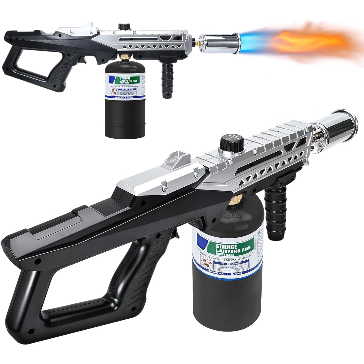 Adjustable Powerful Propane Torch, Flame Thrower Gun & Weed Torch Burner