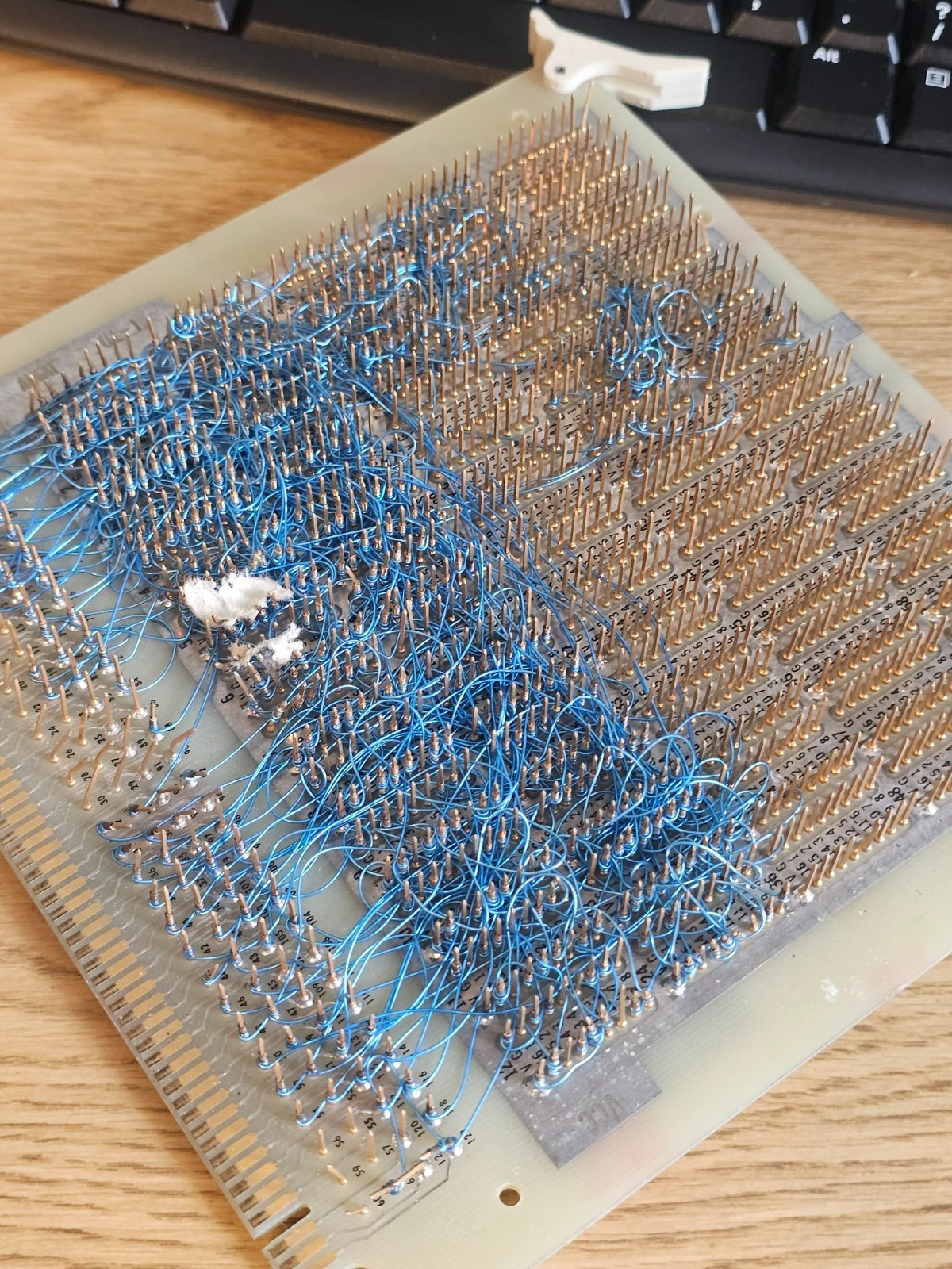 372Grams Vintage Retro High Grade Augat IC Wire-Wrap Board Scrap Gold Recovery