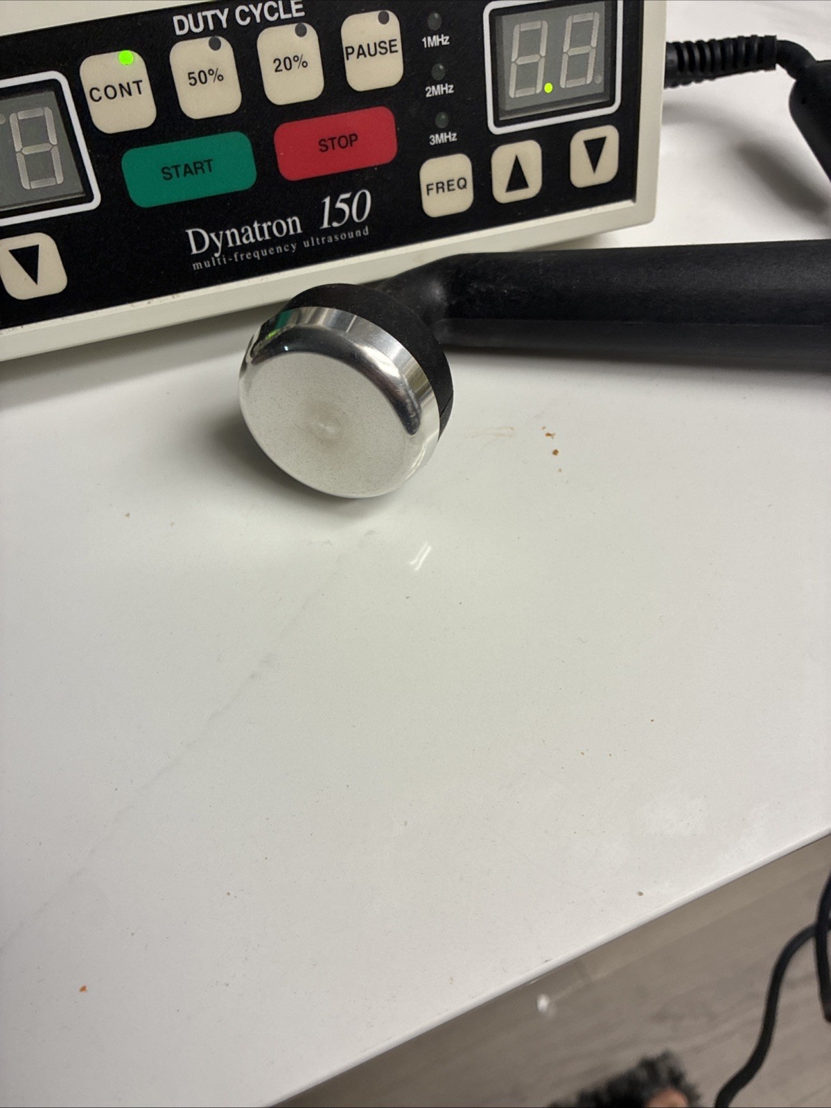 Dynatronics Dynatron 150 Ultrasound Therapy Unit w/Probe & Soundhead, Power Cord
