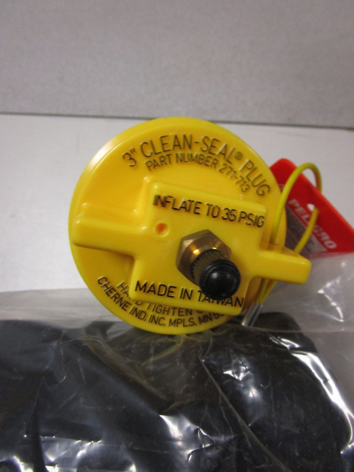 CHERNE 3″ CLEAN-SEAL PNEUMATIC PLUG #271713 – NEW IN BOX