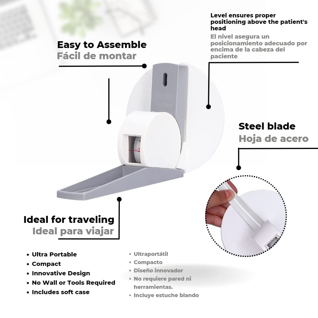 Wall Mounted Compact Stadiometer with Wall Plate – 220 Centimeter Metric Not …