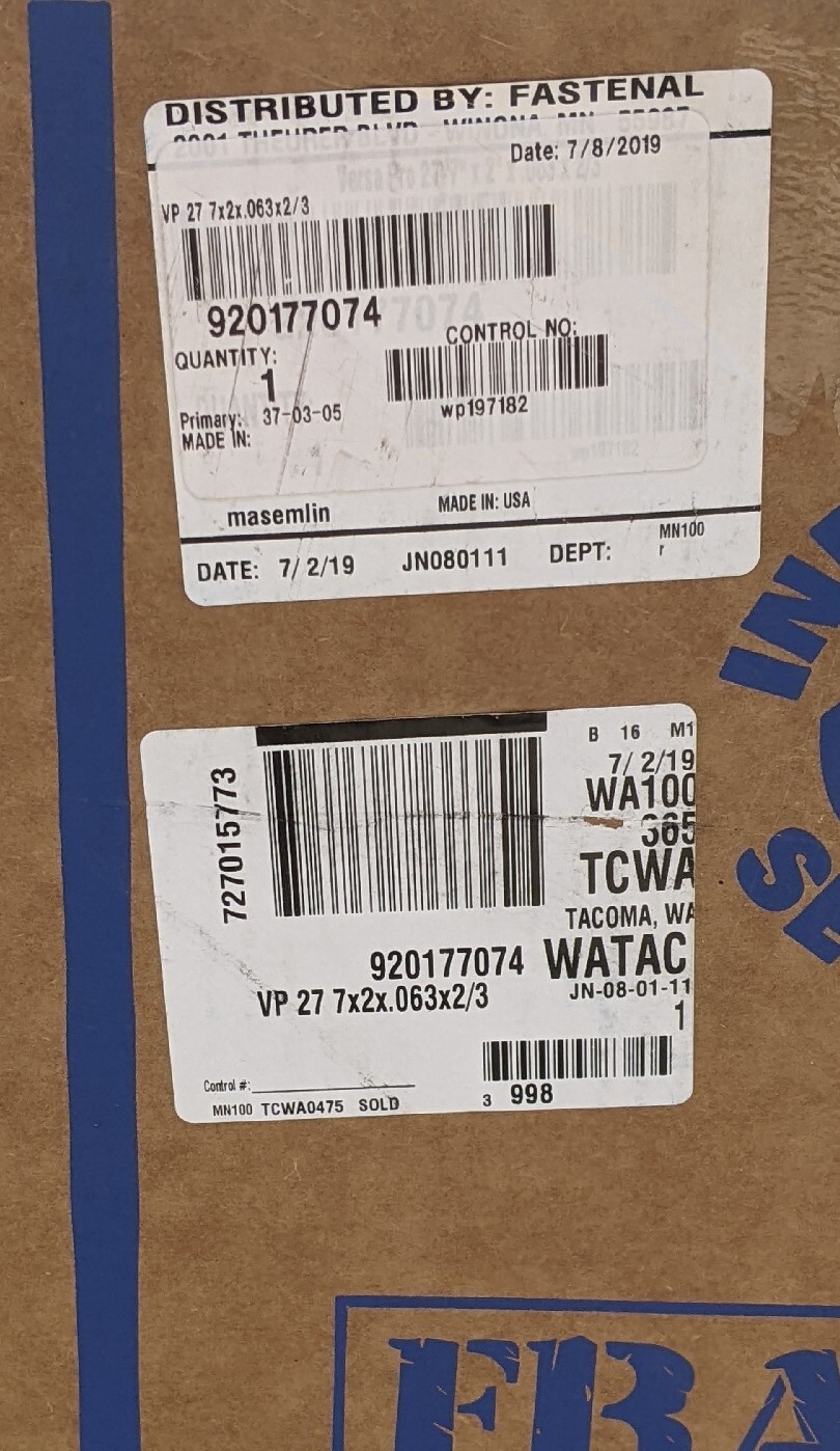 27′ 7″ (331″) x 2″x.063x 2-3 STD LENOX Versa Pro Welded Band Band Saw Blade USA