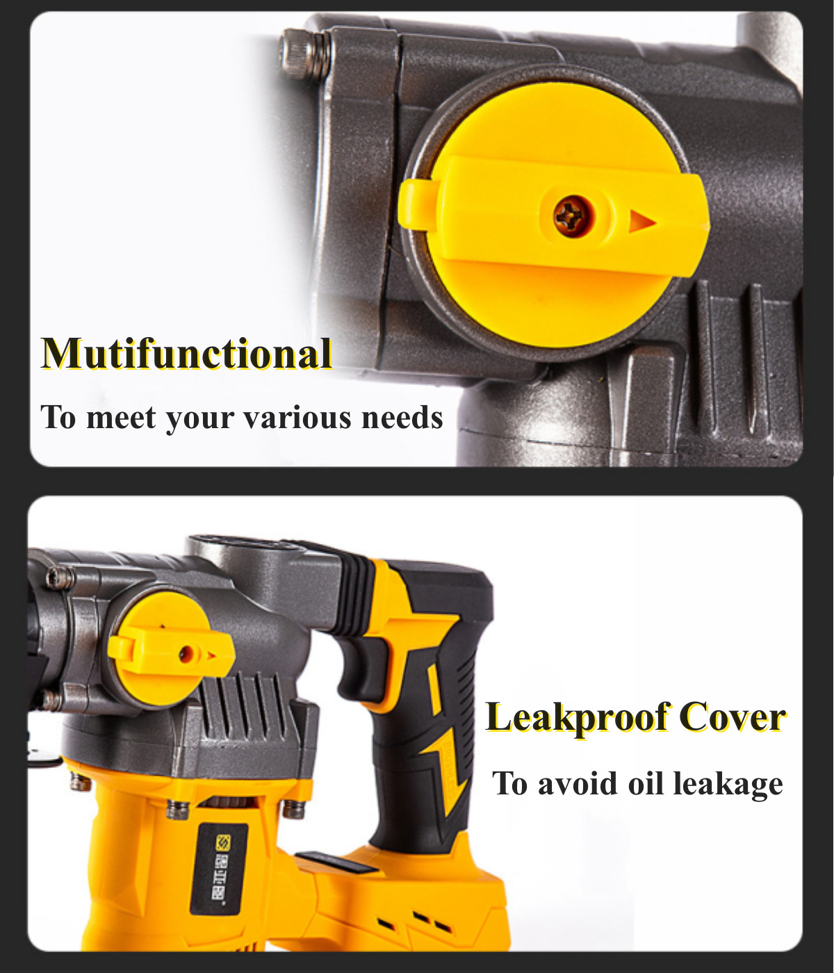 SDS-Plus Cordless Rotary Hammer Drill 1400r/min W/ Drill Bit Φ22mm/Φ13mm/Φ28mm