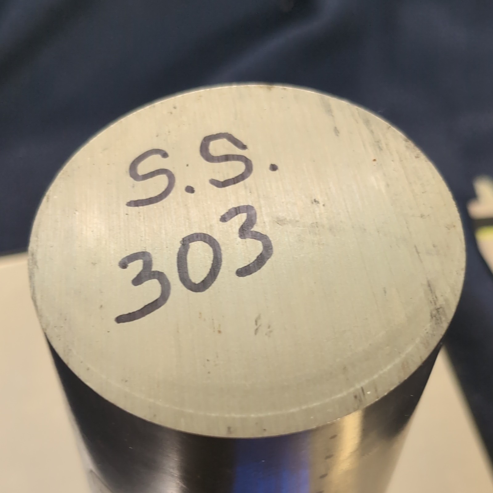 303 Stainless Steel Round Rod 3 in OD x 5.8 in Length Solid Bar Stock