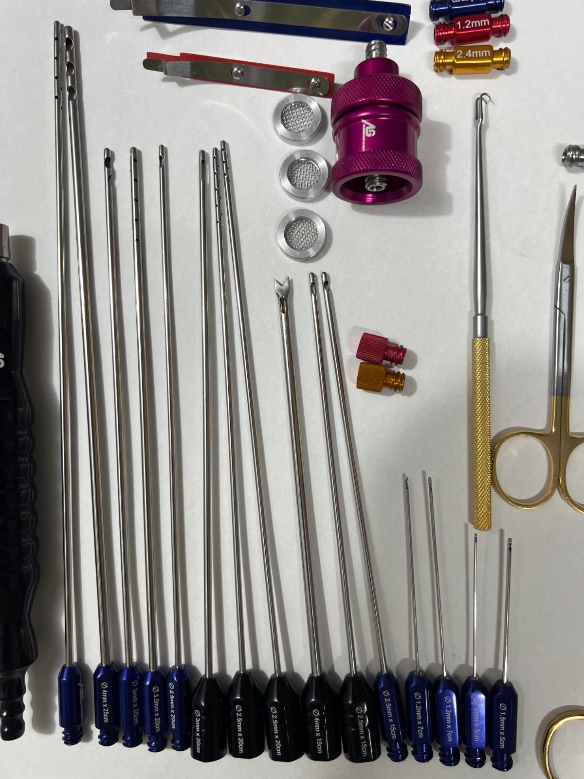 Liposuction cannulas Set for face and neck