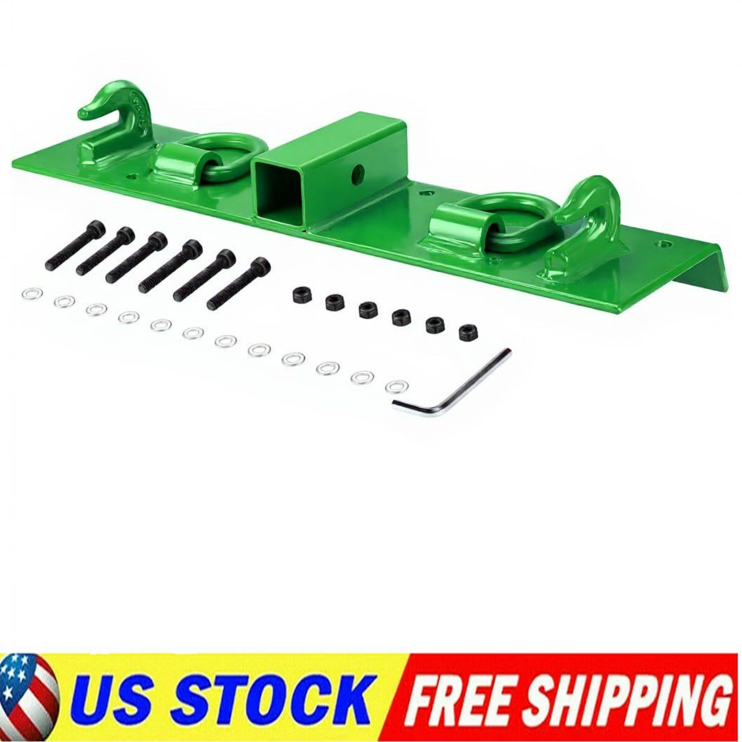 Bolt on Grab Hooks & D Rings & 2″ Receiver For John Deere 1025R Compact Tractor