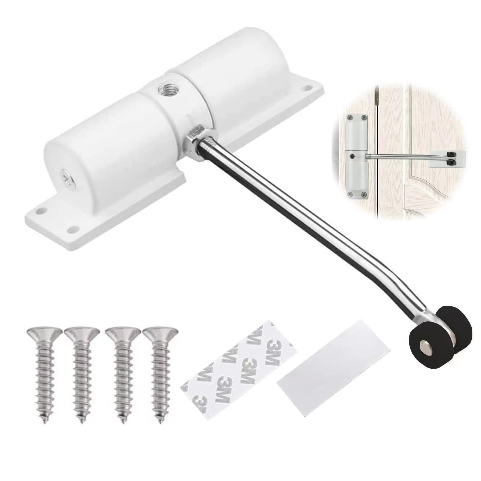 Automatic Door Closer, 30 kg Zinc Alloy Safety Spring Door Closer