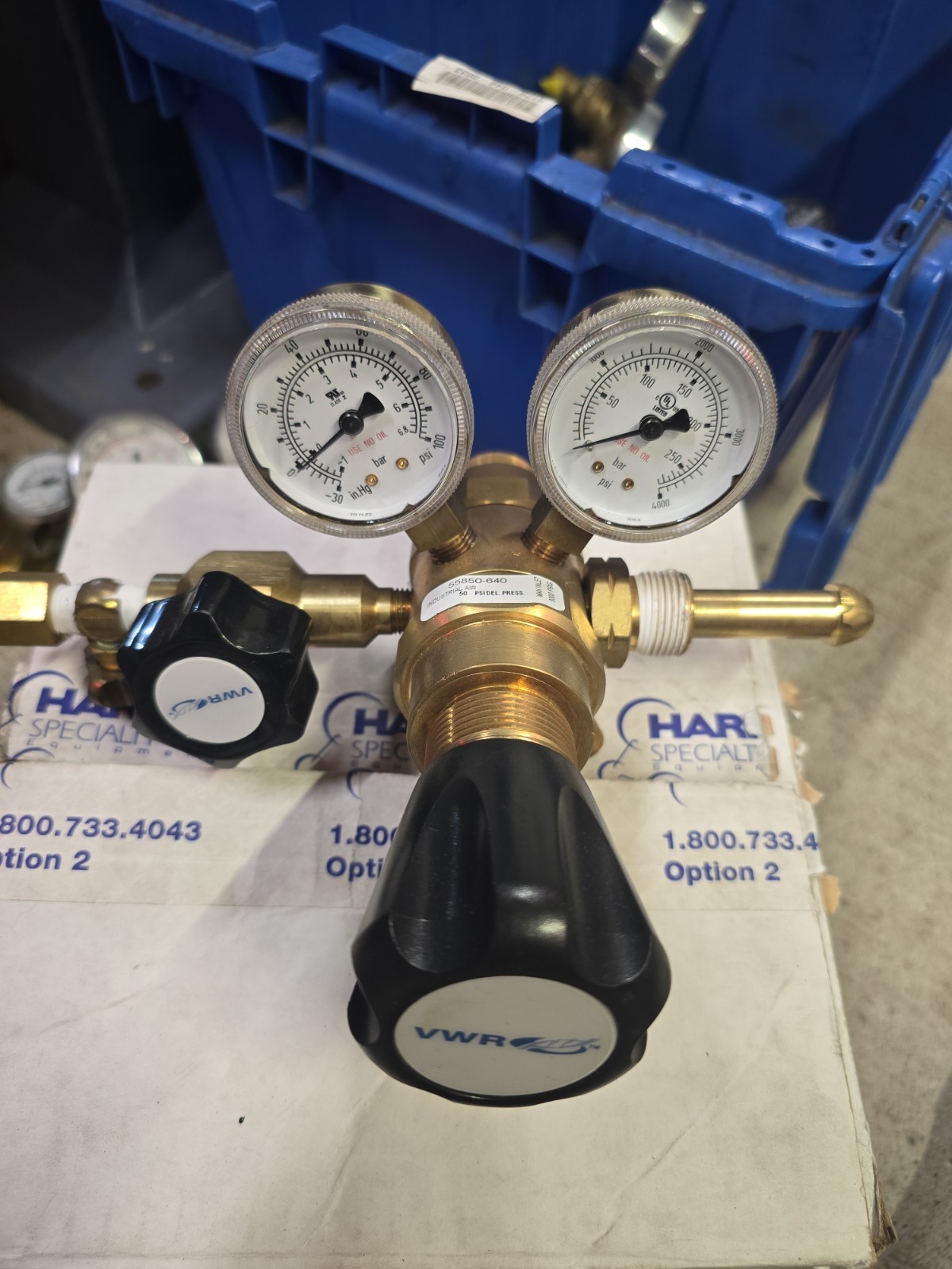 New Open Box VWR High Purity Gas Regulator 55850-640