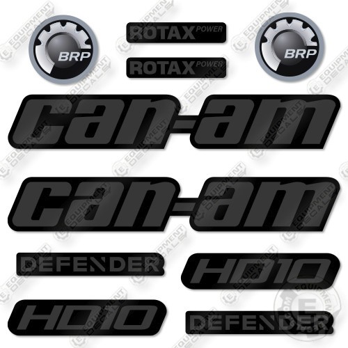 Fits Can-Am Defender HD10 Decal Kit UTV- DARK GREY – 7 YEAR OUTDOOR 3M VINYL!