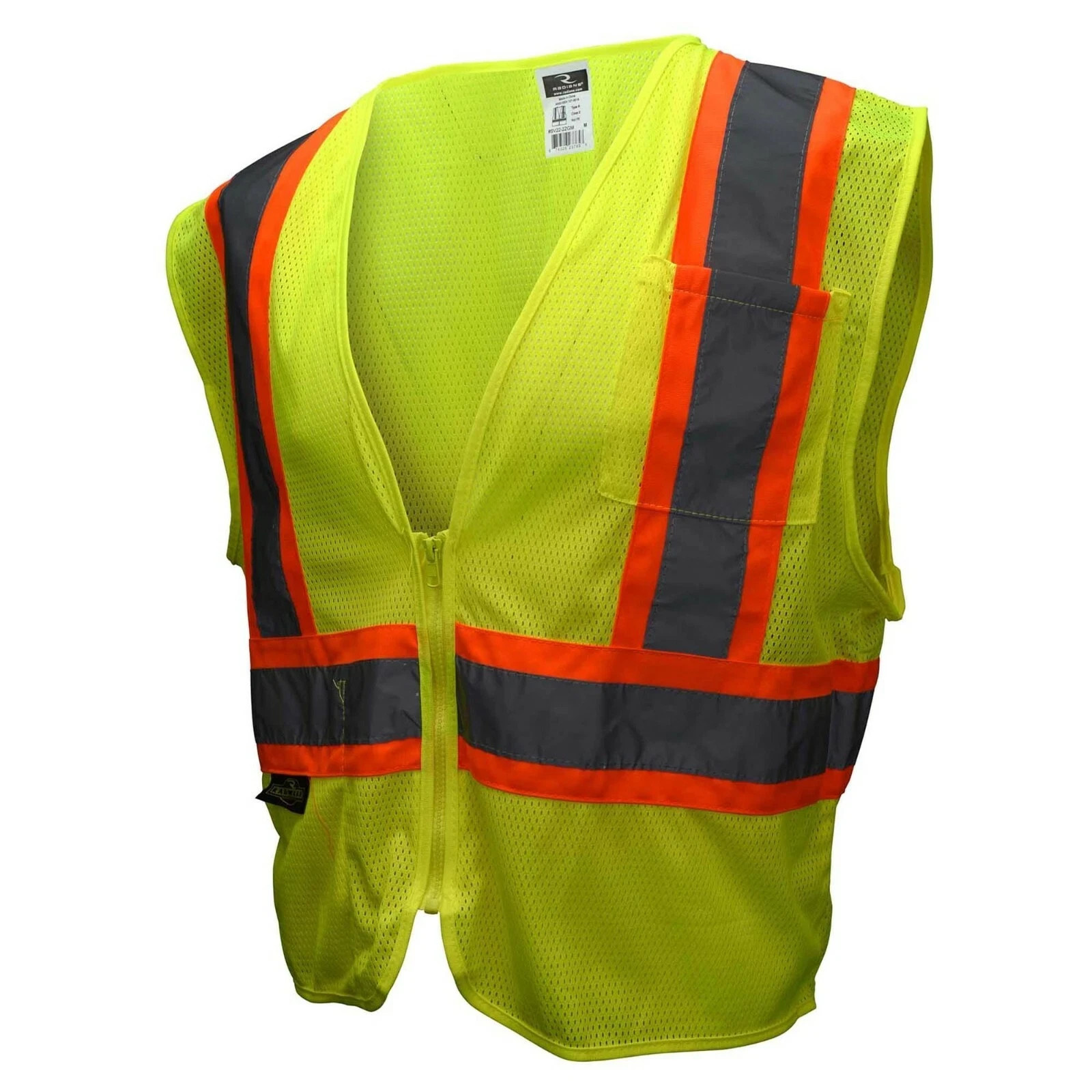 Radians SV22-2ZGM High-Vis Class 2 Yellow Safety Vest, Sizes S-5XL, Low Price!!!