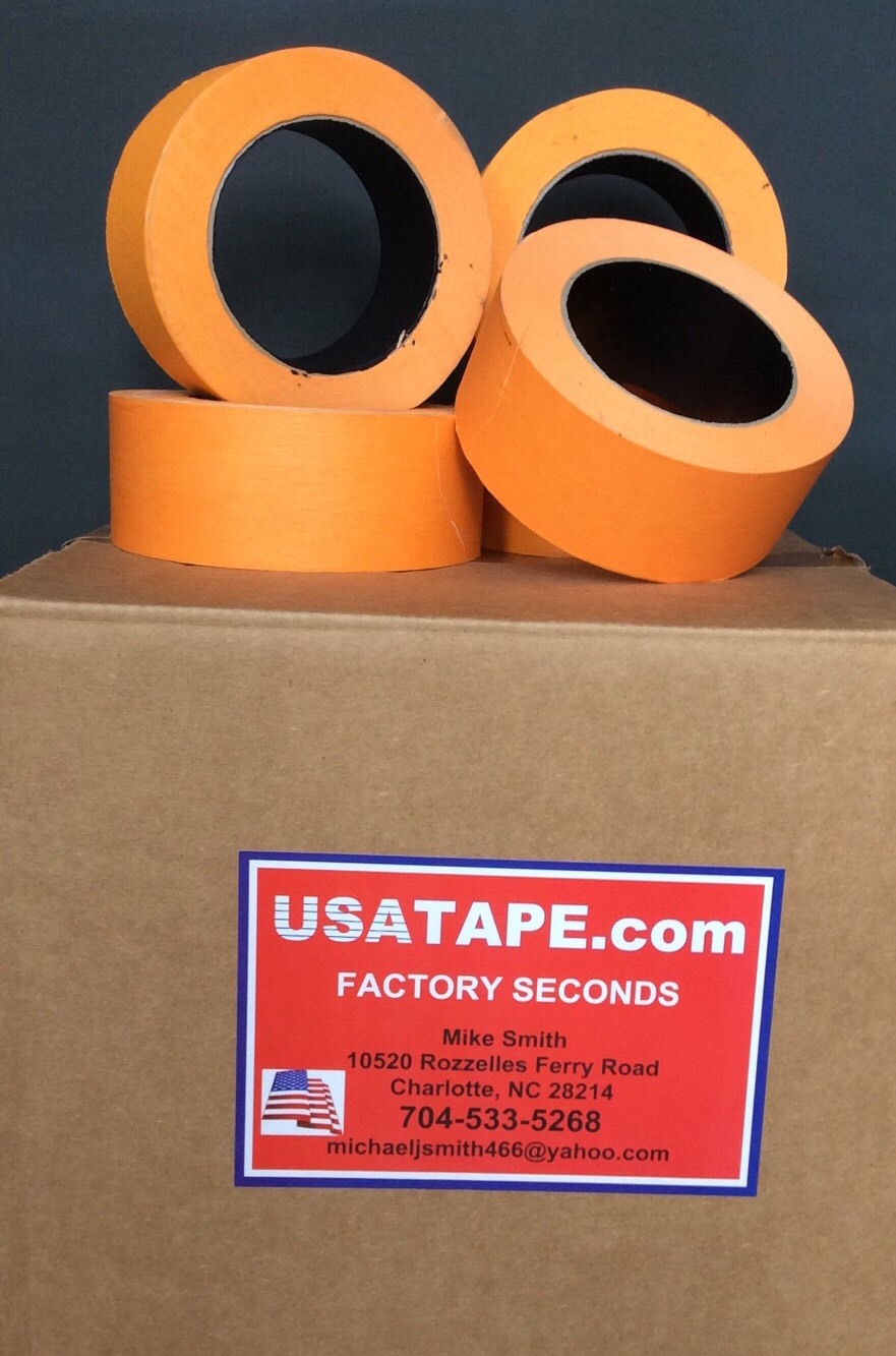 32 Rolls 1 1/2″ X 60 Yrds Orange Automotive Painters Masking Tape BODYSHOP