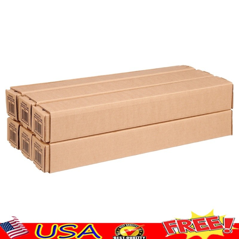 Corrugated Telescoping Shipping Tube Set 6 Count Durable Mailing Packaging New