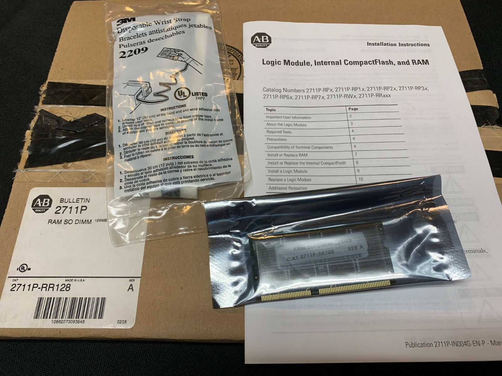 Rockwell Automation Allen-Bradley 2711P-RR128 RAM SO DIMM 128MB *BRAND NEW*
