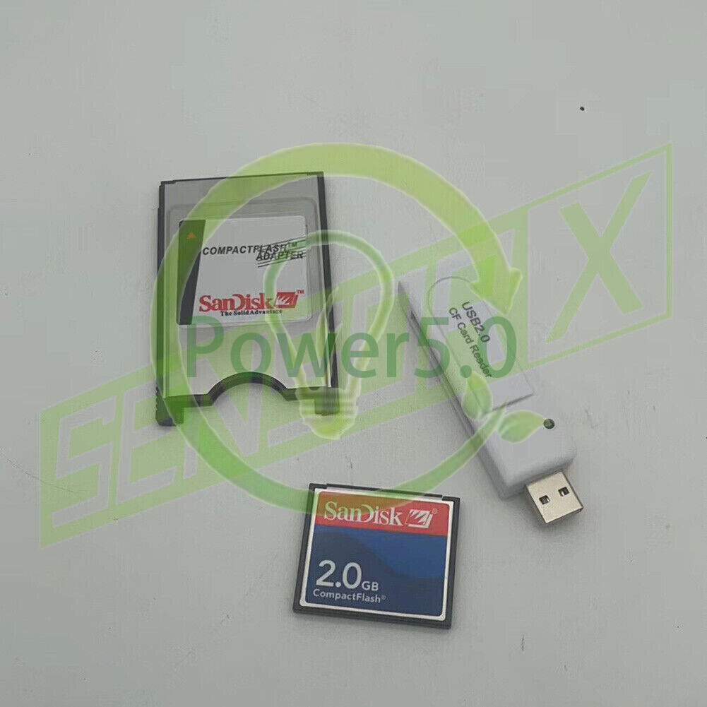 Reader FANUC 128MB/256/512/1G/2G CF Compact Flash Card+CF-PCMCIA Adapter+SSK~