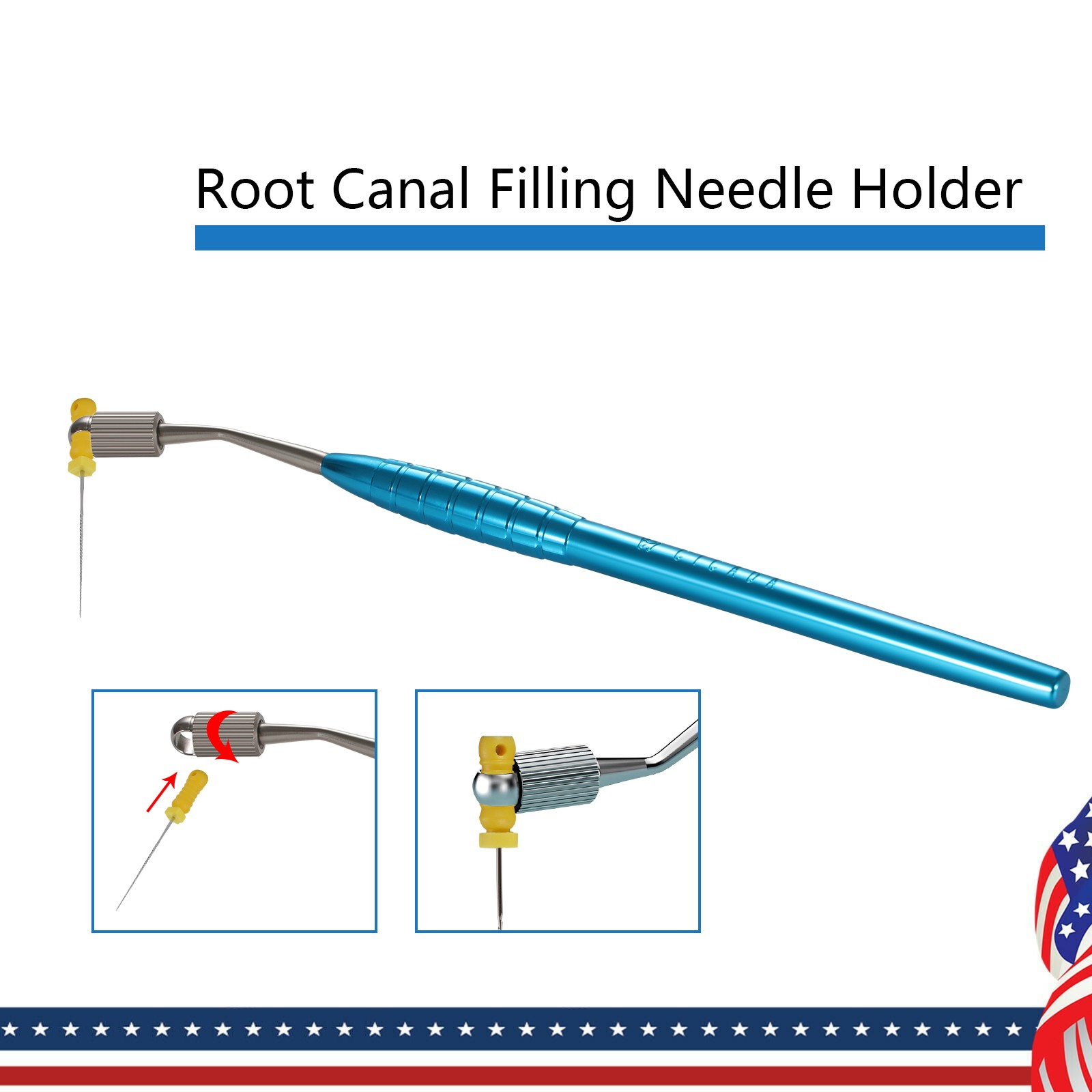 Dental Endodontic Endo File Holder K-Files Handle Hand Use Root Canal Clip CE