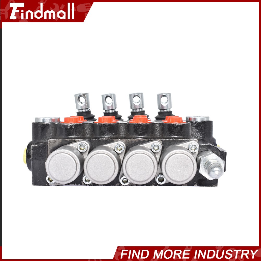 4 Spool Hydraulic Monoblock Double Acting Control Valve 11 GPM SAE Ports 3625PSI