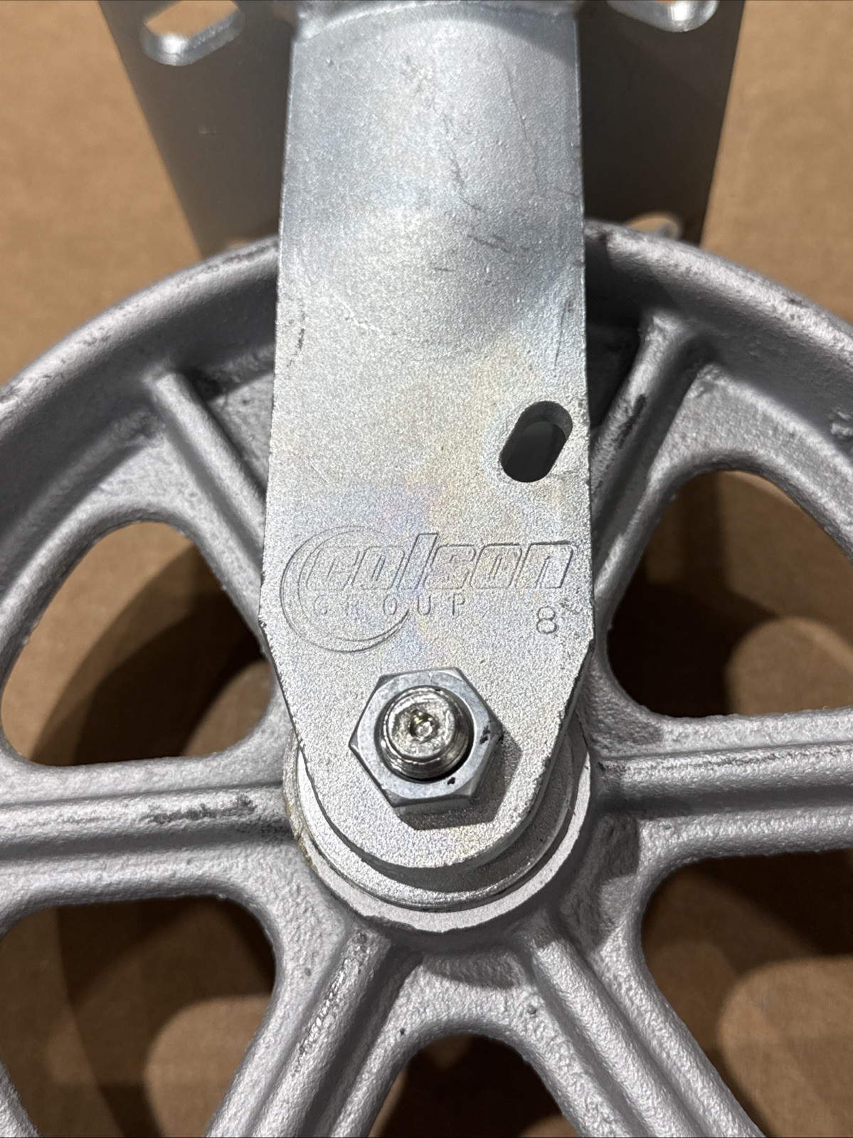 Colson 16CA08201R 8″ X 2″ Cast Iron Rigid Caster, No Brake, Loads 1250 Lb New