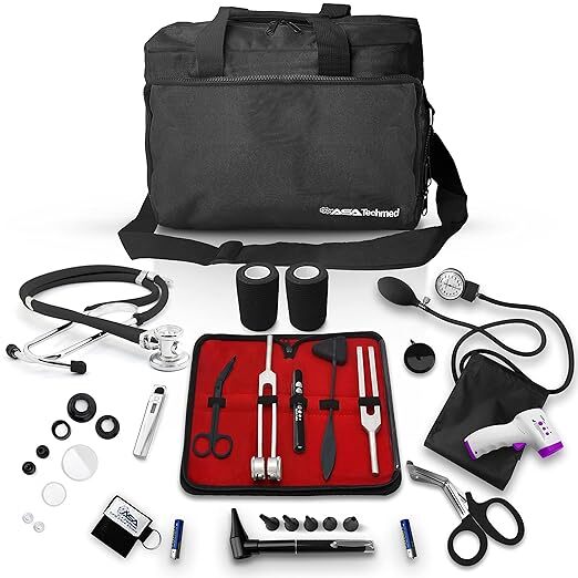 Nurse Starter Kit Stethoscope Blood Pressure Monitor and More – 18 Pieces Total