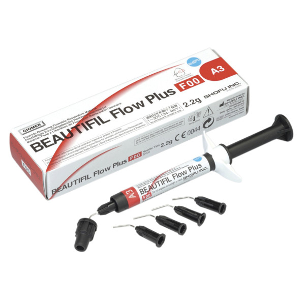 BEAUTIFIL Flow Plus F00 Zero Flow flowable Restorative 2.2g Syringe + Tips SHOFU