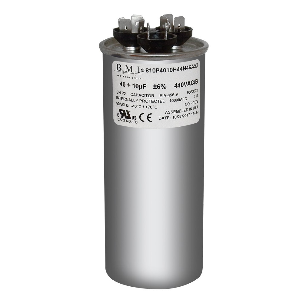 40/10 uf MFD 370 440 VAC Run Capacitor replaces GE Genteq Capcom C34010R C44010R