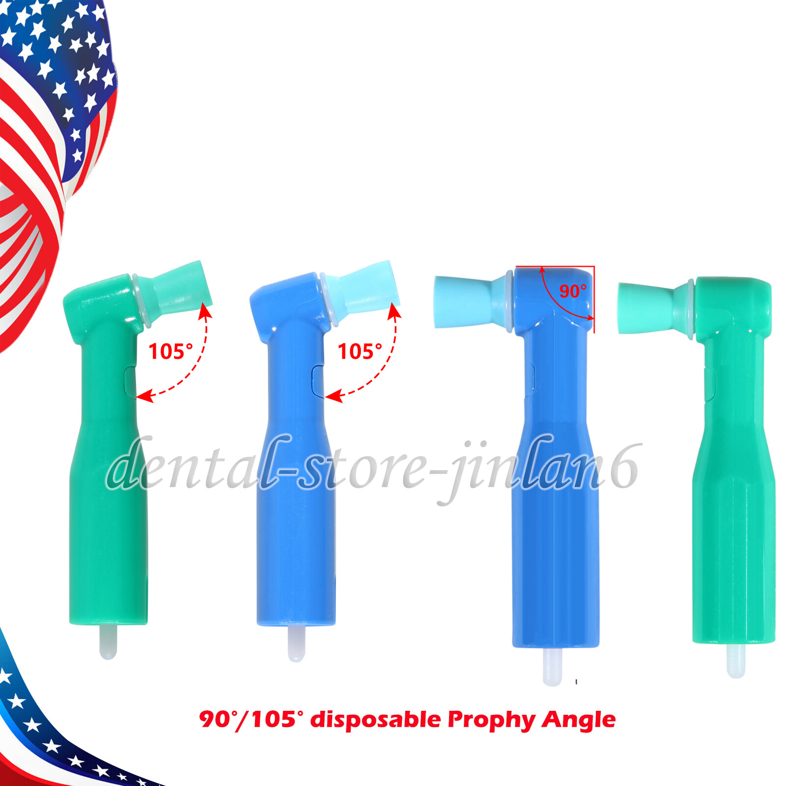 Dental Disposable Prophy Angles 100ct Soft or Firm Cup LatexFree Premium Quality